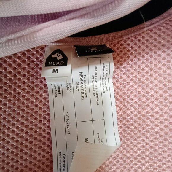 Top Paw M Gray & Pink Glitter Bow Dog Harness Dress Vest - Picture 3 of 4